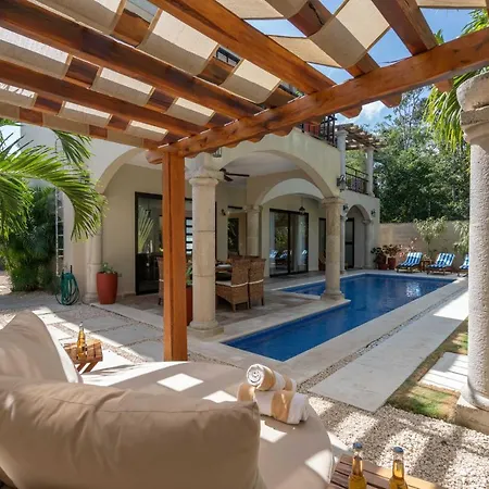 Tulum Stunning Villa For 10-Cabana-Private Pool-Parking